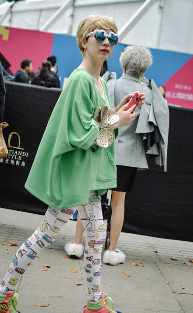 Street style at Shanghai Fashion Week AW 2016