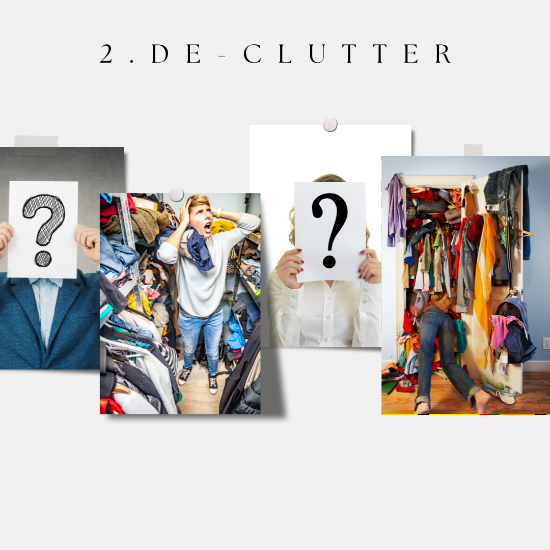 2 De-Clutter - Image Collage Created on Canva Pro