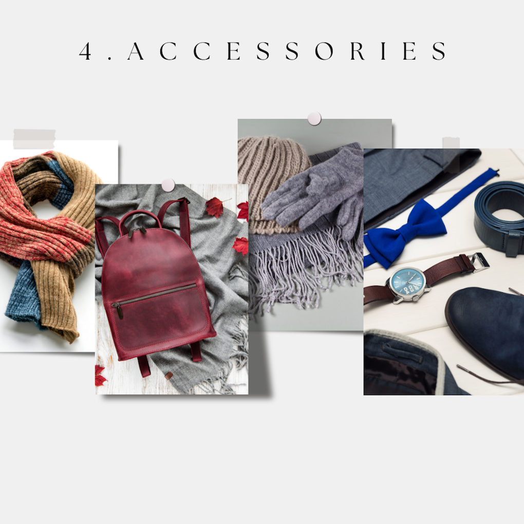 4 Accessories - Image Collage Created on Canva Pro